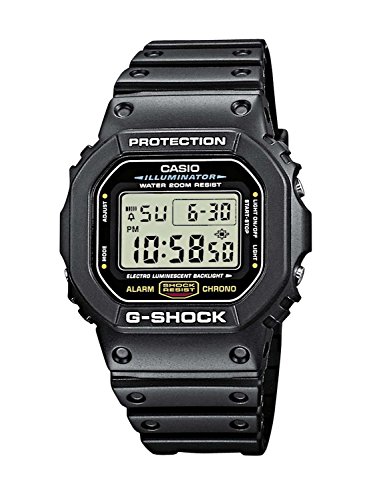 Casio Men's G-Shock Quartz Watch with Resin Strap, Black, 20 (Model: DW5600E-1V)