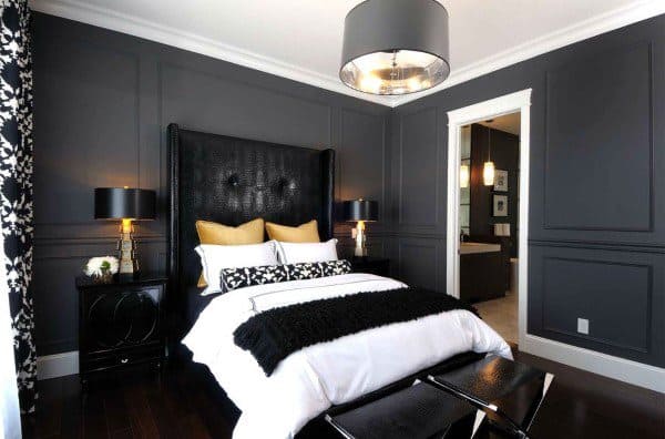 dark small master bedroom ideas