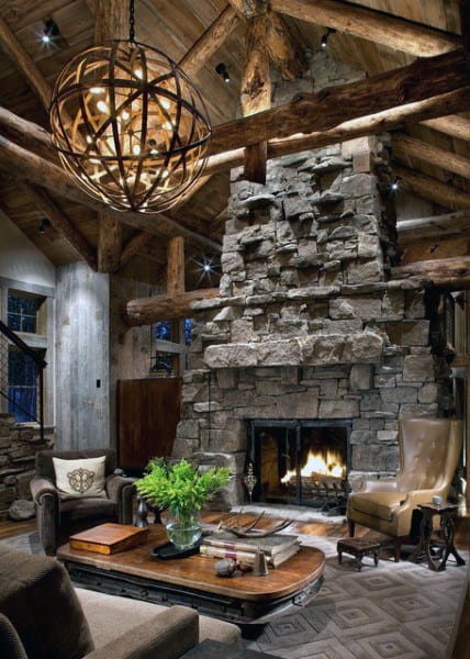 exposed wooden beams