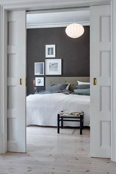 Cool White Sliding Pocket Door Design Ideas