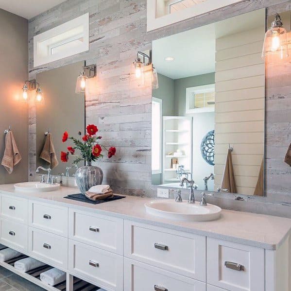 modern master bathroom double vanity