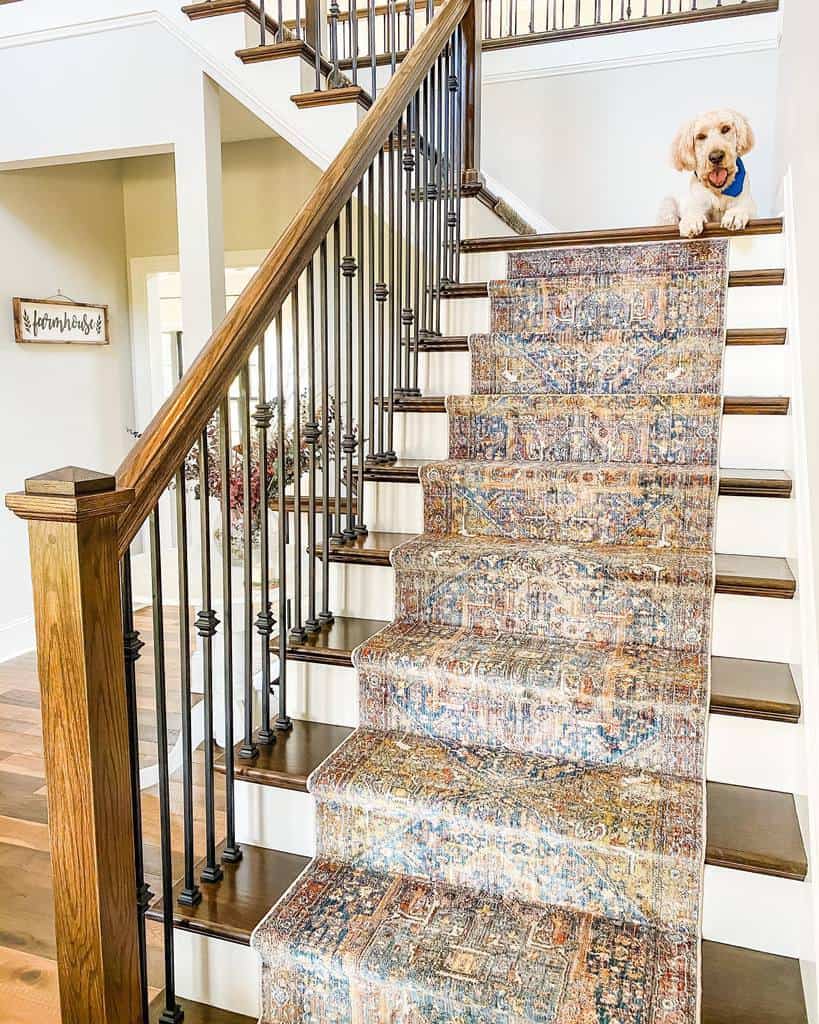 pattern staircase runner 