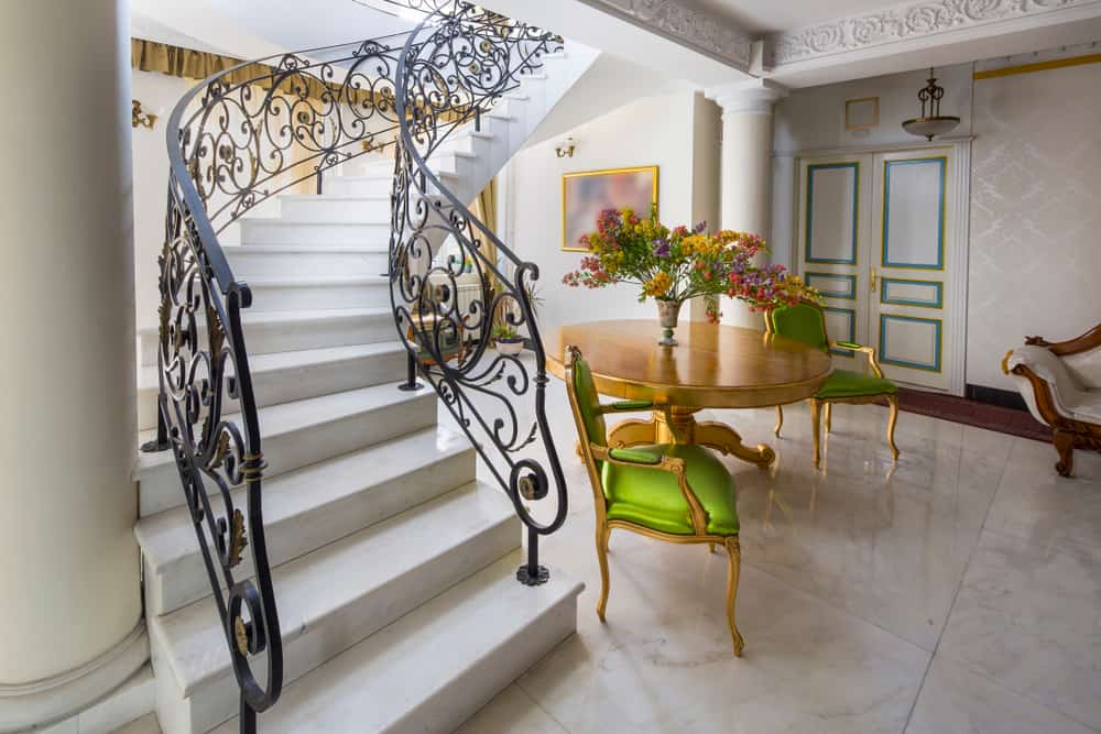 ornate staircase railing 