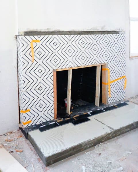 decorative fireplace tiles