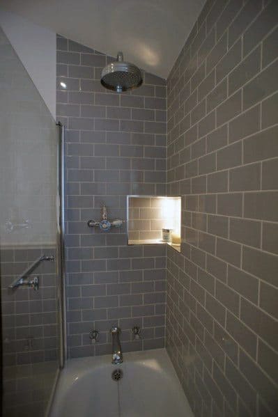 beveled grey tiles