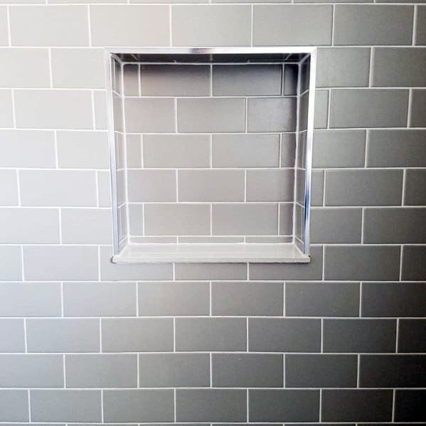 beveled tile niche