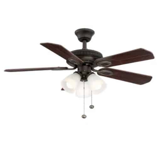 Hampton Bay Glendale 42 in LED Indoor White Ceiling Fan