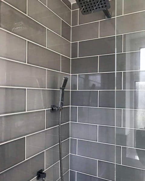 beveled grey tiles