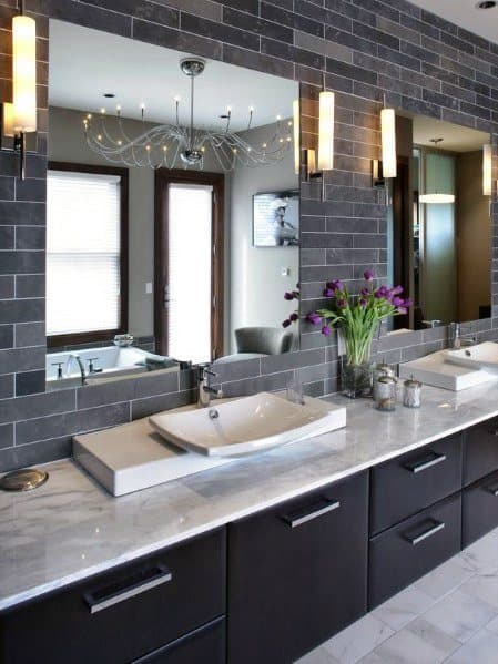 dark slate grey tiles