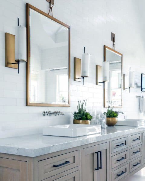 large master bathroom double vanity