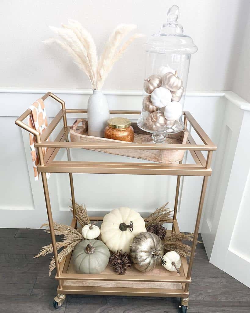 gold bar cart