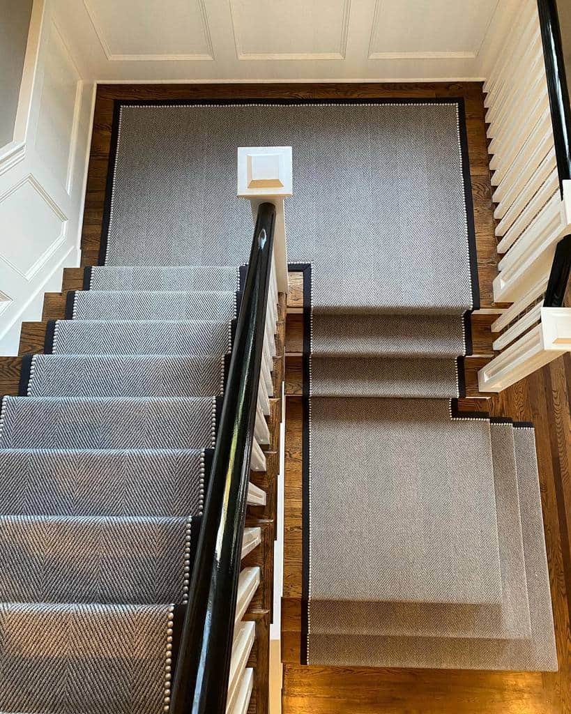 modern stair runner 