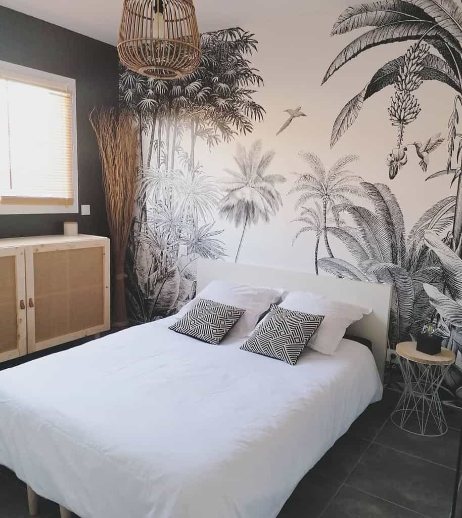 jungle bedroom wall mural 