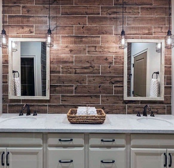 luxury wood vinyl tile backsplash