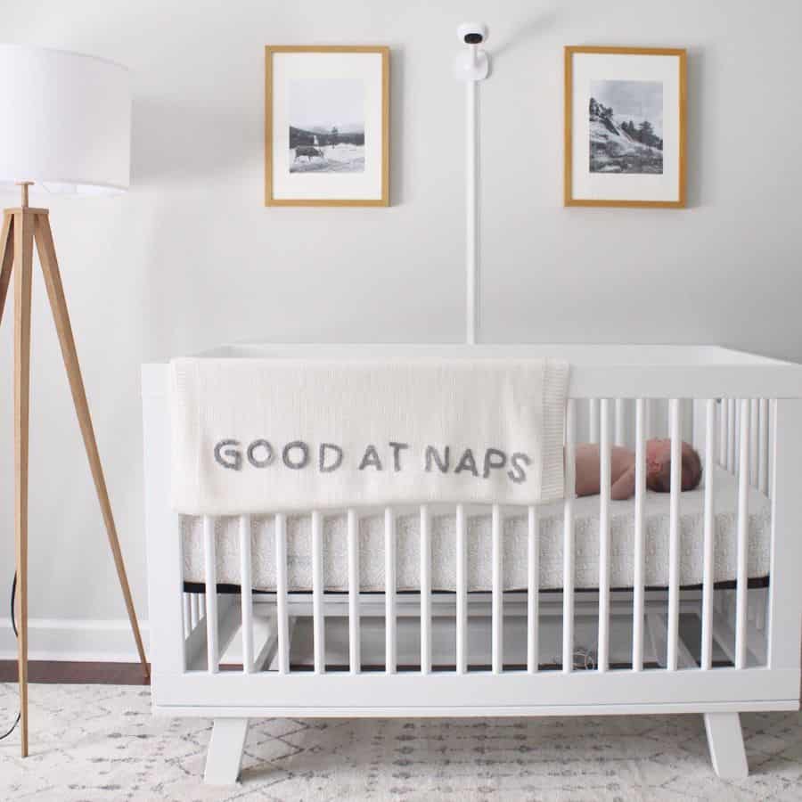 sleeping baby in crib