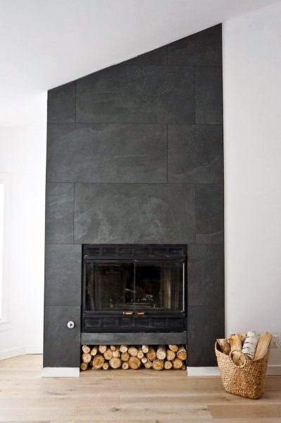 slate fireplace tiles