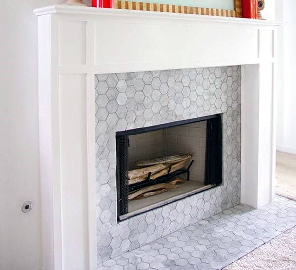 marble fireplace tiles