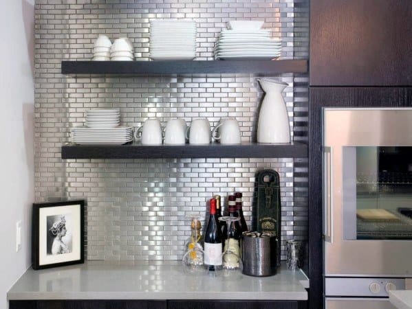 metallic subway tiles 