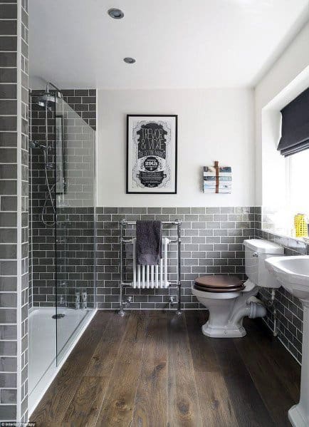 beveled grey tiles