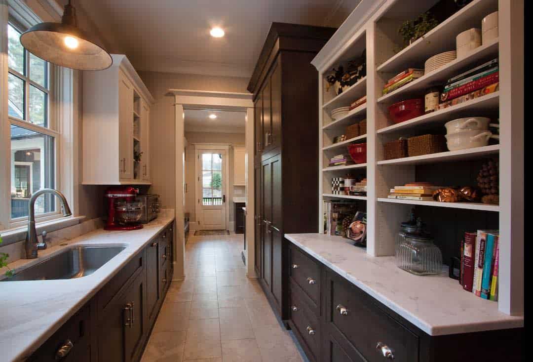 large wood traditional kitchen