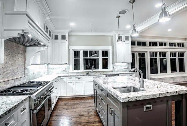 Traditional Kitchens Designs Stone Backsplash