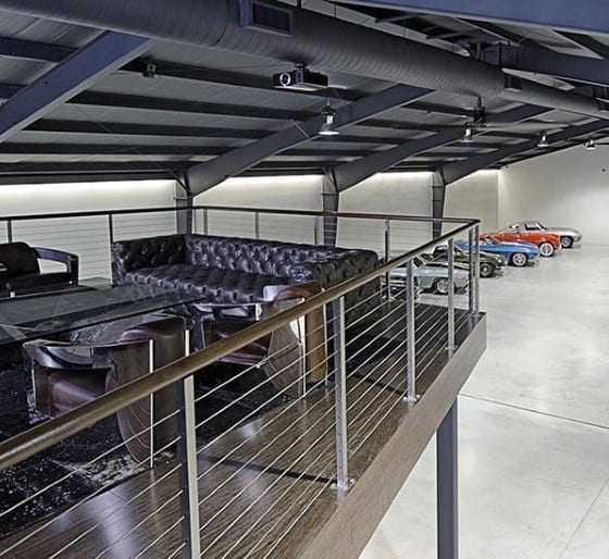 garage with loft