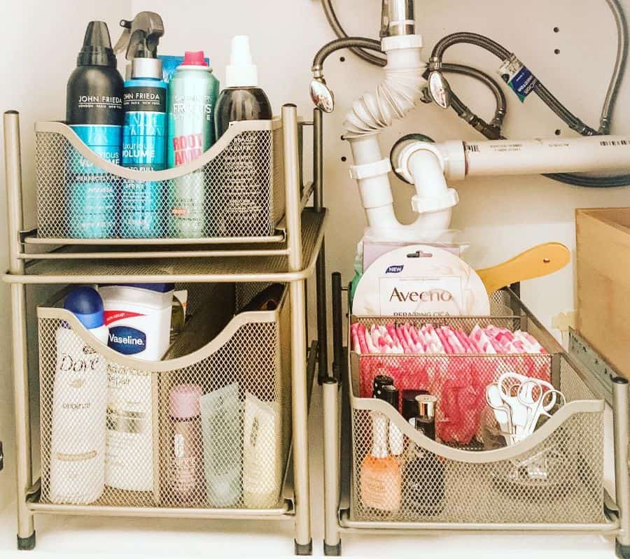 undersink bathroom storage