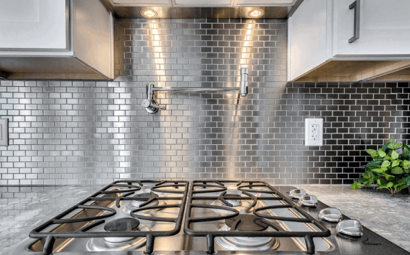 metallic subway tiles 